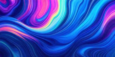 The primary subject of the image is a colorful, swirling pattern that resembles a kaleidoscope. The setting is a blue background, which adds to the overall visual style. The colors and mood of the image are vibrant and lively, with a sense of movement and energy.
