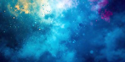 The primary subject of the image is a blue and white swirling pattern, which appears to be a digital art or illustration. The setting is a blue sky, and the visual style is a mix of digital art and illustration. The dominant colors are blue and white, creating a calm and serene atmosphere.