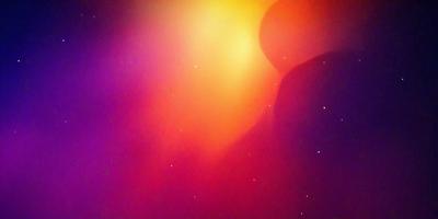 The primary subject of the image is a brightly colored, swirling, and glowing nebula. The setting is a space filled with stars, creating a vibrant and dynamic backdrop. The visual style is a combination of a photo and digital art, as the image captures the beauty of the nebula while also showcasing the artist's creativity. The dominant colors are red, orange, and purple, giving the scene a warm and lively atmosphere.