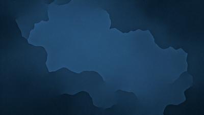 The primary subject of the image is a blue sky with a cloudy pattern. The setting is a dark blue background, which creates a moody atmosphere. The visual style is a combination of a photo and a digital art, as the cloudy pattern appears to be a digital creation. The colors and mood of the image are predominantly dark and dramatic, with the blue sky and clouds creating a sense of depth and contrast.