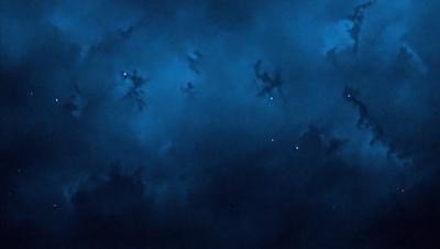 The primary subject of the image is the night sky, which is filled with stars. The setting is a dark, cloudy night, with the sky being the main focus of the image. The visual style is a photo of the night sky, capturing the beauty of the stars and the vastness of the universe. The colors and mood of the image are predominantly dark and moody, with the stars providing a contrasting and serene element to the scene.