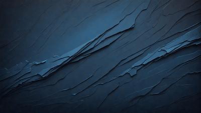 The primary subject of the image is a blue wall with a pattern of peeling paint. The setting is a room with a blue background. The visual style is a close-up of the wall, showcasing the peeling paint. The dominant colors are blue and grey, creating a moody atmosphere.