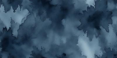 The primary subject of the image is a blue and white painting of a cloudy sky. The setting is a dark blue background, which contrasts with the lighter blue and white clouds. The visual style is a painting, which gives the image a more artistic and creative appearance. The colors and mood of the painting are predominantly dark and moody, with the clouds and sky creating a sense of depth and atmosphere.