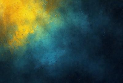 The primary subject of the image is a blue and yellow painting of a sky. The setting is a dark blue background, which contrasts with the bright blue and yellow colors of the sky. The visual style is a painting, which gives the image a unique and artistic appearance. The colors and mood of the painting evoke a sense of tranquility and serenity, as the dark blue background provides a calm and peaceful atmosphere.