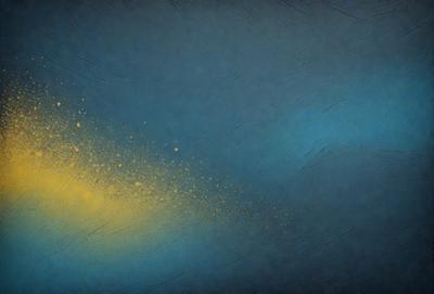The primary subject of the image is a yellow and blue colorful blur, which appears to be a painting or a digital artwork. The setting is a blue background, and the visual style suggests that it is a digital art or a painting. The colors and mood of the image are vibrant and energetic, with the yellow and blue colors creating a lively atmosphere.