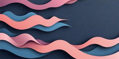 The primary subject of the image is a blue and pink swirl pattern. The setting is a dark blue background, which contrasts with the swirl pattern. The visual style is a digital art or illustration, as the swirl pattern appears to be a digital creation. The colors and mood of the image are predominantly blue and pink, creating a sense of calmness and tranquility.