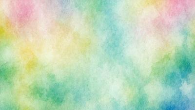 The primary subject of the image is a colorful, abstract background featuring a mix of green, blue, yellow, and pink hues. The setting is a colorful, artistic environment, and the visual style is a combination of digital art and illustration. The dominant colors and overall atmosphere of the image are vibrant, lively, and creative.