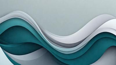 The primary subject of the image is a large, curved wave made of paper. The wave is blue and white, and it appears to be a part of a larger artwork or design. The setting is a white background, which provides a clean and minimalist appearance. The visual style is a combination of digital art and illustration, as the paper wave is skillfully crafted and rendered. The colors and mood of the image are calming and serene, with the blue and white wave creating a sense of tranquility and fluid
