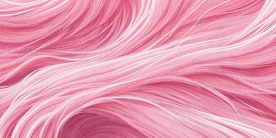 The primary subject of the image is a close-up of a person's long, pink hair. The setting is a pink background, which adds to the overall mood of the image. The visual style is a combination of a photo and a drawing, creating a unique and artistic representation of the person's hair. The colors and mood of the image are predominantly pink, giving it a warm and vibrant atmosphere.