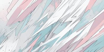 The primary subject of the image is a large, colorful, and intricate mountain range. The mountain range is depicted in a digital art style, with a mix of blue, white, and pink colors. The setting is a snowy landscape, with the mountains towering over the surrounding area. The visual style of the image is a combination of digital art and illustration, creating a unique and captivating scene.