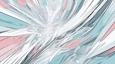 The primary subject of the image is a white and blue swirl, which appears to be a digital art or illustration. The setting is a blue background, and the visual style is a combination of digital art and illustration. The colors and mood of the image are predominantly white and blue, creating a sense of calmness and tranquility.