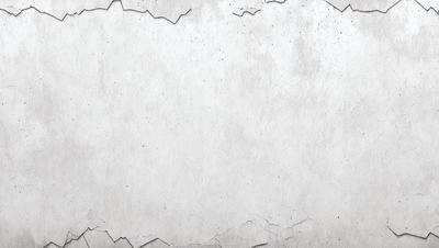 The primary subject of the image is a large, white, textured surface. The setting is a concrete wall, and the visual style is a photo. The colors and mood of the image are predominantly gray, giving it a somewhat dull and aged appearance.