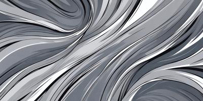The primary subject of the image is a large, swirling, and curling mass of gray and white colors. The setting is a black and white background, which adds a sense of depth and contrast to the scene. The visual style is a combination of digital art and illustration, creating a dynamic and intricate pattern. The colors and mood of the image are predominantly dark and moody, with the swirling mass of colors evoking a sense of movement and intensity.