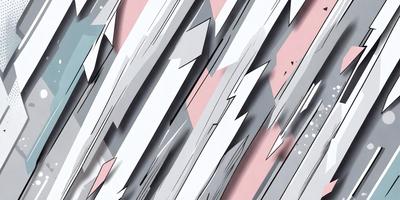 The primary subject of the image is a large, abstract, and colorful artwork. The setting is a pink and white background, which adds a vibrant and lively atmosphere to the piece. The visual style is a combination of digital art and illustration, creating a unique and eye-catching design. The colors and mood of the artwork are predominantly pink and white, giving it a warm and inviting feel.