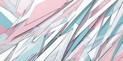 The primary subject of the image is a large, colorful, and abstract design featuring a mix of blue, pink, and white colors. The design appears to be a combination of ice and crystals, giving it a unique and visually striking appearance. The setting is a white background, which contrasts with the vibrant colors of the design. The visual style of the image is a mix of digital art and illustration, creating a dynamic and eye-catching piece of art. The overall atmosphere of the image is energet