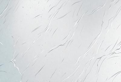 The primary subject of the image is a white surface with a pattern of swirls and curves. The setting is a white wall, and the visual style appears to be a combination of a photo and a drawing. The colors and mood of the image are predominantly white, giving it a clean and minimalist appearance.