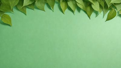 The primary subject of the image is a green wall with a leafy pattern. The setting is a green background, and the visual style is a photo. The colors and mood of the image are predominantly green, creating a calm and natural atmosphere.