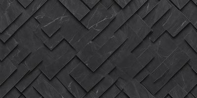 The primary subject of the image is a black and white patterned tile, which is the main object, scene, or focus of the image. The setting or background is a black and white marble tile, which is the environment, backdrop, or surface visible in the image. The visual style of the image is a close-up of the tile, showcasing its intricate pattern. The colors and mood of the image are predominantly black and white, giving it a classic and elegant appearance.