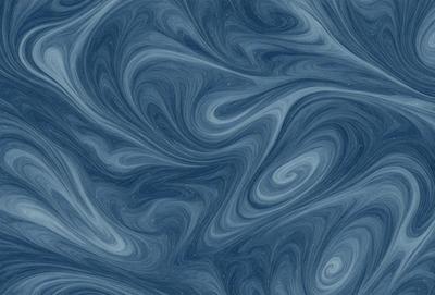 The primary subject of the image is a blue and white swirling pattern, which appears to be a digital art or illustration. The setting is a blue surface, possibly a wall or a piece of fabric. The visual style suggests that the image is a creative and artistic representation of the swirling pattern. The dominant colors are blue and white, creating a calm and soothing atmosphere.