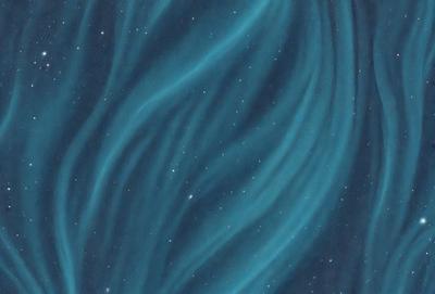 The primary subject of the image is a blue and white swirling pattern, which appears to be a digital art or illustration. The setting is a dark, star-filled sky, with the swirling pattern as the main focus. The visual style is a combination of digital art and illustration, creating a unique and captivating image. The colors and mood of the image are predominantly blue and white, with a sense of depth and movement conveyed through the swirling pattern.
