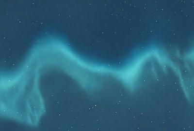 The primary subject of the image is a blue and white horse. The horse is depicted in a blue and white color scheme, giving it a unique and eye-catching appearance. The setting is a night sky, with the horse's body extending across the entire image. The visual style of the image is a combination of digital art and illustration, creating a striking and artistic representation of the horse. The colors and mood of the image are predominantly blue and white, with a sense of tranquility and beauty.