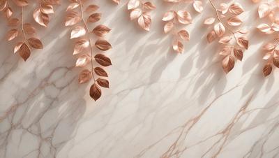 The primary subject of the image is a wall with a marble texture. The setting is a room with a white marble wall, and the visual style is a photo. The colors and mood of the image are predominantly white, giving it a clean and elegant appearance.