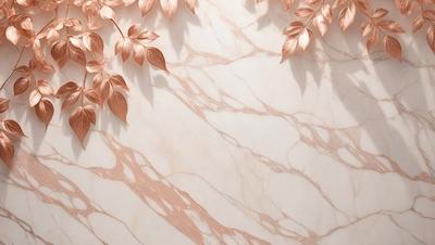 The primary subject of the image is a marble wall with a pinkish hue. The setting is a room with a white background. The visual style is a photo of a marble wall with a pinkish hue. The colors and mood of the image are predominantly pink and warm, creating a cozy and inviting atmosphere.