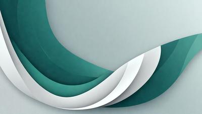 The primary subject of the image is a large, curved, and colorful sculpture made of paper. The sculpture is displayed on a gray surface, which serves as the background. The visual style of the image is a combination of digital art and illustration, as the paper sculpture appears to be digitally created and manipulated. The colors and mood of the image are vibrant and lively, with the sculpture's green and white colors creating a sense of movement and energy.