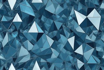 The primary subject of the image is a blue and white patterned background featuring a geometric design. The setting is a blue and white patterned background, which creates a visually appealing and cohesive environment. The visual style of the image is a combination of digital art and illustration, as it showcases a well-crafted and intricate design. The colors and mood of the image are predominantly blue and white, giving it a calm and serene atmosphere.