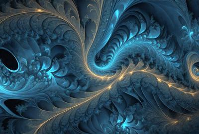 The primary subject of the image is a blue and yellow swirling pattern, which appears to be a digital art or illustration. The setting is a blue and yellow background, creating a vibrant and lively atmosphere. The visual style suggests that the image is a creative and artistic representation of a swirling pattern. The colors and mood convey a sense of energy and movement, with the blue and yellow hues adding a sense of depth and dynamism to the scene.
