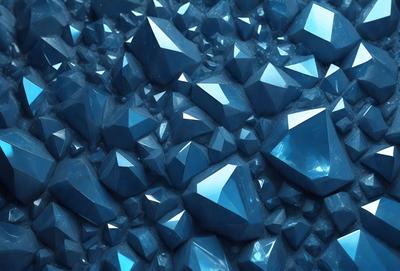 The primary subject of the image is a large blue crystal, which is the main object, scene, or focus of the image. The setting or background of the image is a blue surface, which could be a wall, a table, or a background for the photo. The visual style of the image is a close-up of the blue crystal, which gives the viewer a detailed look at the crystal. The colors and mood of the image are predominantly blue, creating a calm and serene atmosphere.