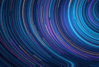 The primary subject of the image is a purple and blue swirling pattern, which appears to be a digital art or illustration. The setting is a dark background, and the visual style is a combination of colors and patterns. The dominant colors are purple and blue, creating a calming and serene atmosphere.