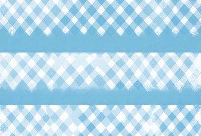 The primary subject of the image is a blue and white checkered pattern. The setting is a blue background, and the visual style appears to be a digital art or illustration. The dominant colors are blue and white, creating a calm and soothing atmosphere.