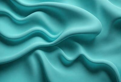 The primary subject of the image is a blue fabric, which appears to be a piece of cloth or a curtain. The setting is a room with a blue background, which complements the blue fabric. The visual style is a close-up of the blue fabric, showcasing its texture and details. The colors and mood of the image are predominantly blue, creating a calm and serene atmosphere.