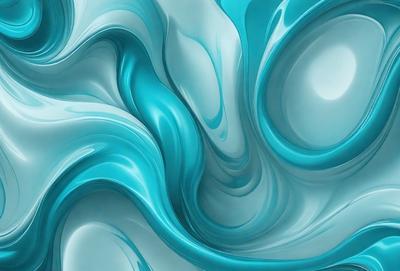 The primary subject of the image is a blue and white swirl pattern, which appears to be a digital art or illustration. The setting is a blue background, and the visual style is a combination of digital art and illustration. The dominant colors are blue and white, creating a calming and soothing atmosphere.
