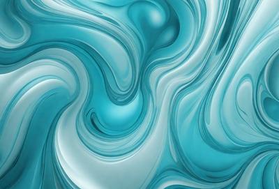 The primary subject of the image is a blue and white swirl pattern, which appears to be a digital art or illustration. The setting is a blue background, and the visual style is a combination of digital art and illustration. The dominant colors are blue and white, creating a calming and soothing atmosphere.