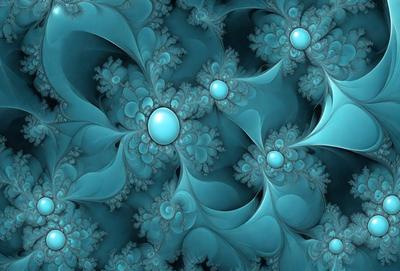 The primary subject of the image is a blue and white swirling pattern, which appears to be a digital art or illustration. The setting is a blue background, and the visual style is a combination of digital art and illustration. The dominant colors are blue and white, creating a calm and soothing atmosphere.