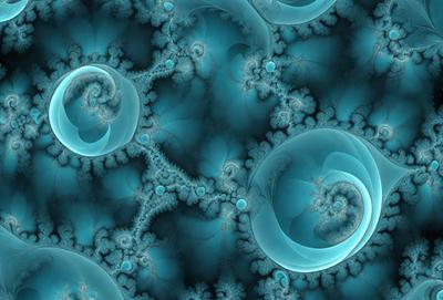 The primary subject of the image is a blue spiral pattern, which is the main object, scene, or focus of the image. The setting or background features a blue and white swirling pattern, which adds to the visual style of the image. The colors and mood of the image are predominantly blue and white, creating a calm and serene atmosphere.