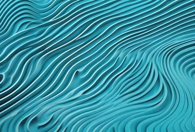 The primary subject of the image is a blue and white wave pattern, which is the main object, scene, or focus of the image. The setting or background is a blue and white ocean, which is visible in the image. The visual style of the image is a digital art or illustration, as it is a computer-generated or digitally created pattern. The dominant colors in the image are blue and white, creating a calm and serene atmosphere.