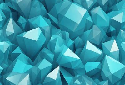 The primary subject of the image is a large number of blue geometric shapes, which are arranged in a visually appealing manner. The setting is a blue background, which complements the blue geometric shapes. The visual style of the image is digital art, as it appears to be a computer-generated or digitally created design. The dominant colors in the image are blue, which creates a calm and soothing atmosphere.