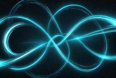 The primary subject of the image is a blue and white spiral pattern. The setting is a dark background, which contrasts with the bright colors of the spiral pattern. The visual style appears to be a digital art or illustration, as the spiral pattern is intricately detailed and has a modern, artistic appearance. The colors and mood of the image are predominantly blue and white, creating a sense of calmness and sophistication.