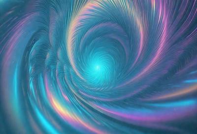 The primary subject of the image is a spiral pattern, which is a blue and purple swirl. The setting is a blue and purple background, creating a visually striking contrast. The visual style is a digital art or illustration, as the spiral pattern appears to be a part of a larger design. The colors and mood of the image are vibrant and energetic, with the blue and purple hues evoking a sense of movement and dynamism.
