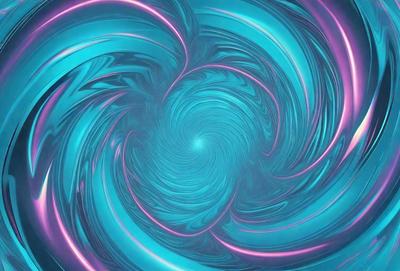 The primary subject of the image is a swirling, spiraling, and twisting blue and purple pattern. The setting is a blue and purple background, which creates a visually striking contrast with the swirling pattern. The visual style of the image is a combination of digital art and illustration, giving it a unique and artistic appearance. The dominant colors in the image are blue and purple, creating a sense of depth and movement.