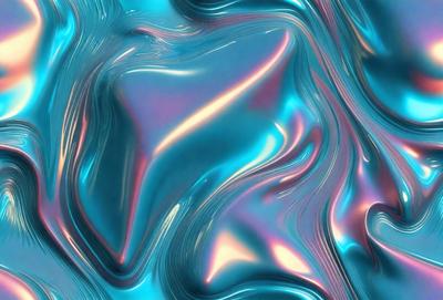 The primary subject of the image is a close-up of a blue and purple patterned surface, which appears to be a piece of art or a textured wall. The setting is a room with a blue and purple color scheme. The visual style is a combination of digital art and illustration, creating a unique and eye-catching design. The dominant colors are blue and purple, giving the image a calming and soothing atmosphere.