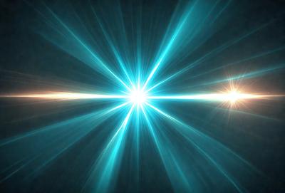 The primary subject of the image is a bright blue light, which appears to be a light source or a neon sign. The setting is a dark background, which contrasts with the bright blue light. The visual style of the image is a digital art or illustration, as it is a well-defined and detailed representation of the light source. The colors and mood of the image are predominantly blue, creating a sense of energy and vibrancy.