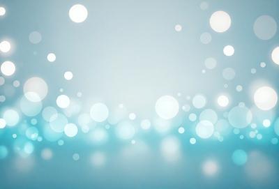 The primary subject of the image is a blue background with a pattern of white lights. The setting is a dark background, and the visual style appears to be a digital art or illustration. The dominant colors are blue and white, creating a calm and serene atmosphere.