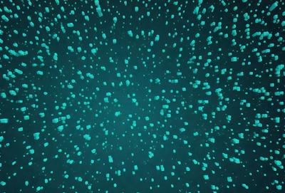 The primary subject of the image is a blue background with a pattern of white dots. The setting appears to be a night sky, and the visual style is a digital art or illustration. The dominant colors are blue and white, creating a calm and serene atmosphere.