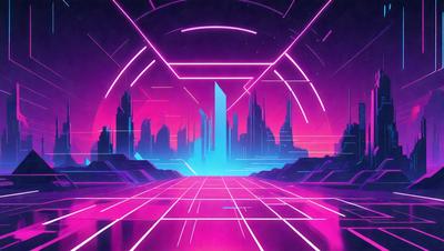The primary subject of the image is a futuristic cityscape with a pink and purple color scheme. The setting is a city with tall buildings and a large, illuminated dome. The visual style is a digital art or illustration, creating a vibrant and unique atmosphere. The colors and mood convey a sense of excitement and wonder, as the viewer is drawn into the imaginative world of the futuristic city.