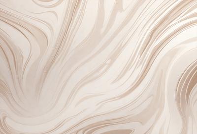 The image features a large, smooth, and shiny surface with a patterned texture. The primary subject is a close-up of the surface, which appears to be a wall or a countertop. The setting is indoors, and the visual style is a combination of photo and digital art. The colors and mood of the image are predominantly neutral, with a touch of cream and white.