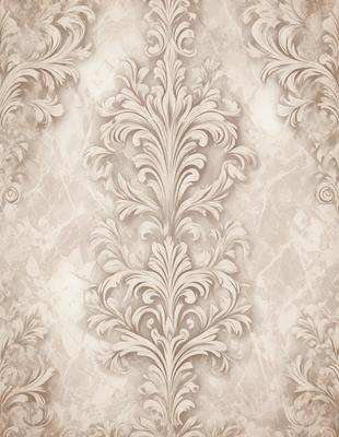 The primary subject of the image is a white marble wall with a decorative design. The setting is a room with a white marble wall as the main focus. The visual style is a close-up of the marble wall, showcasing the intricate design. The colors and mood of the image are predominantly white, giving it a clean and elegant appearance.